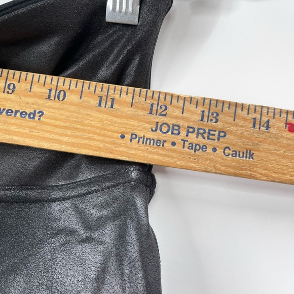 Spanx Leggings Womens M Faux Leather Black Skinny Mid-Rise - Picture 2 of 9